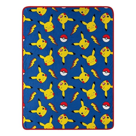 NEW POKEMON THROW BLANKET SOFT PLUSH PIKACHU NORTHWEST NWT - Picture 1 of 3